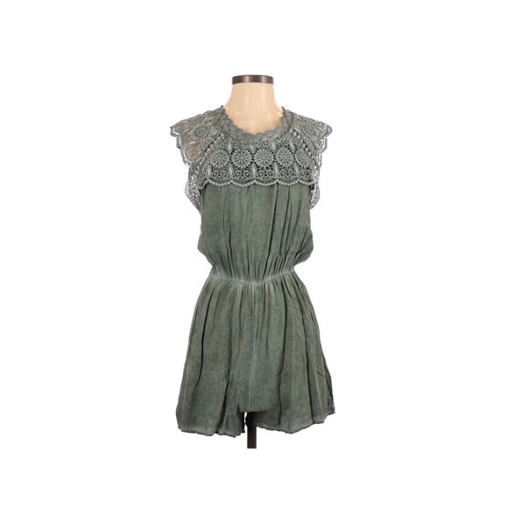 Blue Rain Boutique XS Green Romper